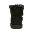 thumbnail image 2 of LIFE STRIDE Womens Black Knit Traction Sole Buckle Accent Comfort Flurry Round Toe Wedge Slip On Booties 7 M, 2 of 4