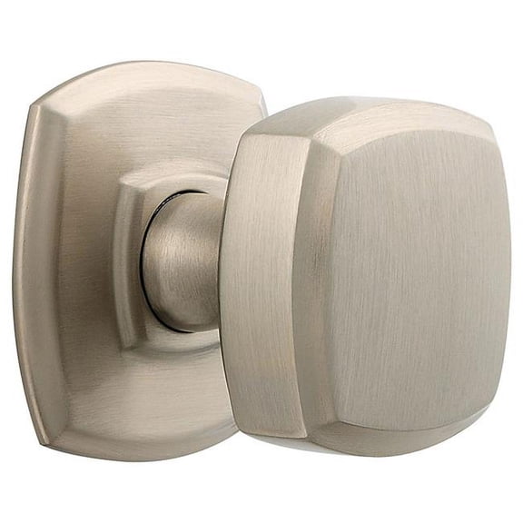 Baldwin 5011150MR MR Pair of Estate Knobs without Rosettes, Polished Nickel