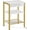 White, variant on HOOBRO 3-Tier 15" End Table with USB Port & Adjustable Shelves Living Room Brown BB112BZ01