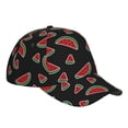 thumbnail image 3 of Daiia Watermelon print Baseball Cap Men Women Golf Dad Hat Adjustable Original Classic Low Profile Hat Unconstructed Plain Cap, 3 of 9