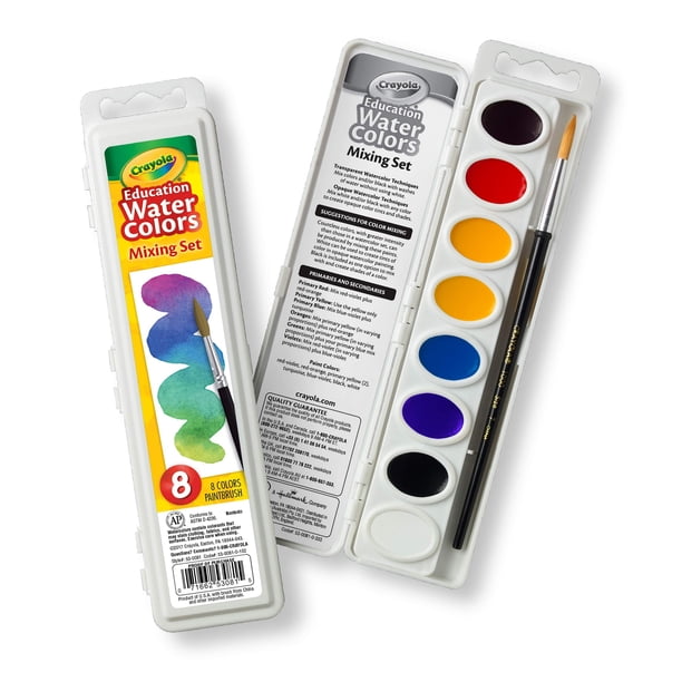 Set para mezclar acuarelas Crayola con pincel Taklon