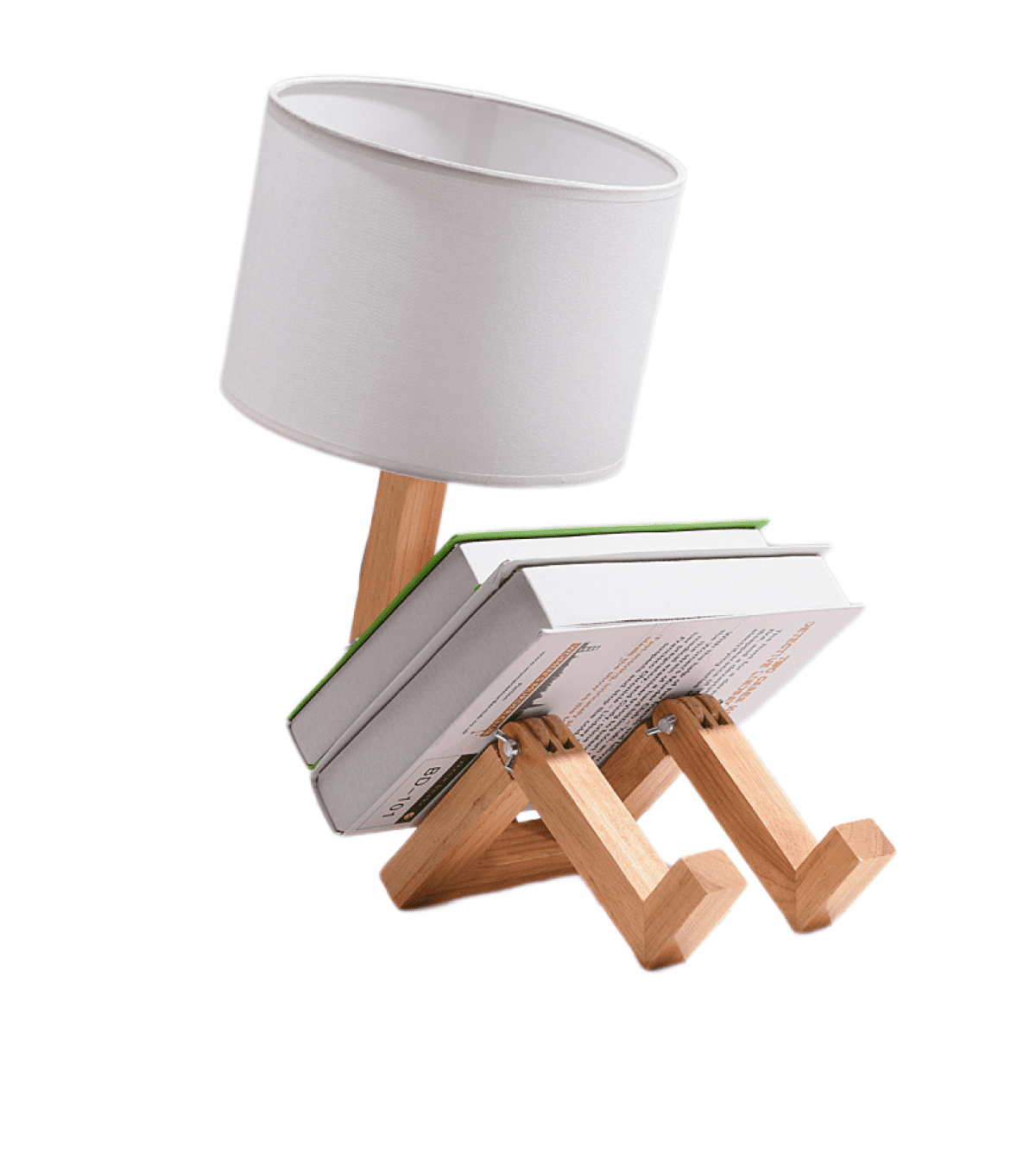 TIMPCV Cute Desk Lamp Creative Table Lamp With Wood Base Changeable