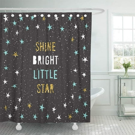 Ksadk Christmas Childish Angular Applique Blue White And Gold Star