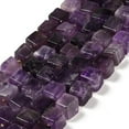 thumbnail image 1 of Natural Amethyst Beads Strands Cube Grade A 8~9x8~9x8~9mm Hole: 1.2mm about 38~39pcs/strand 15.08~15.35 inch(38.3~39cm), 1 of 5