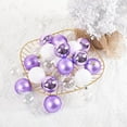 thumbnail image 4 of Get Christmas Ready Matoen 2.36" Christmas Balls Glittering Christmas Tree Hanging Pendants Christmas Balls Ornaments Set - 24 Pcs (Light Purple), 4 of 5
