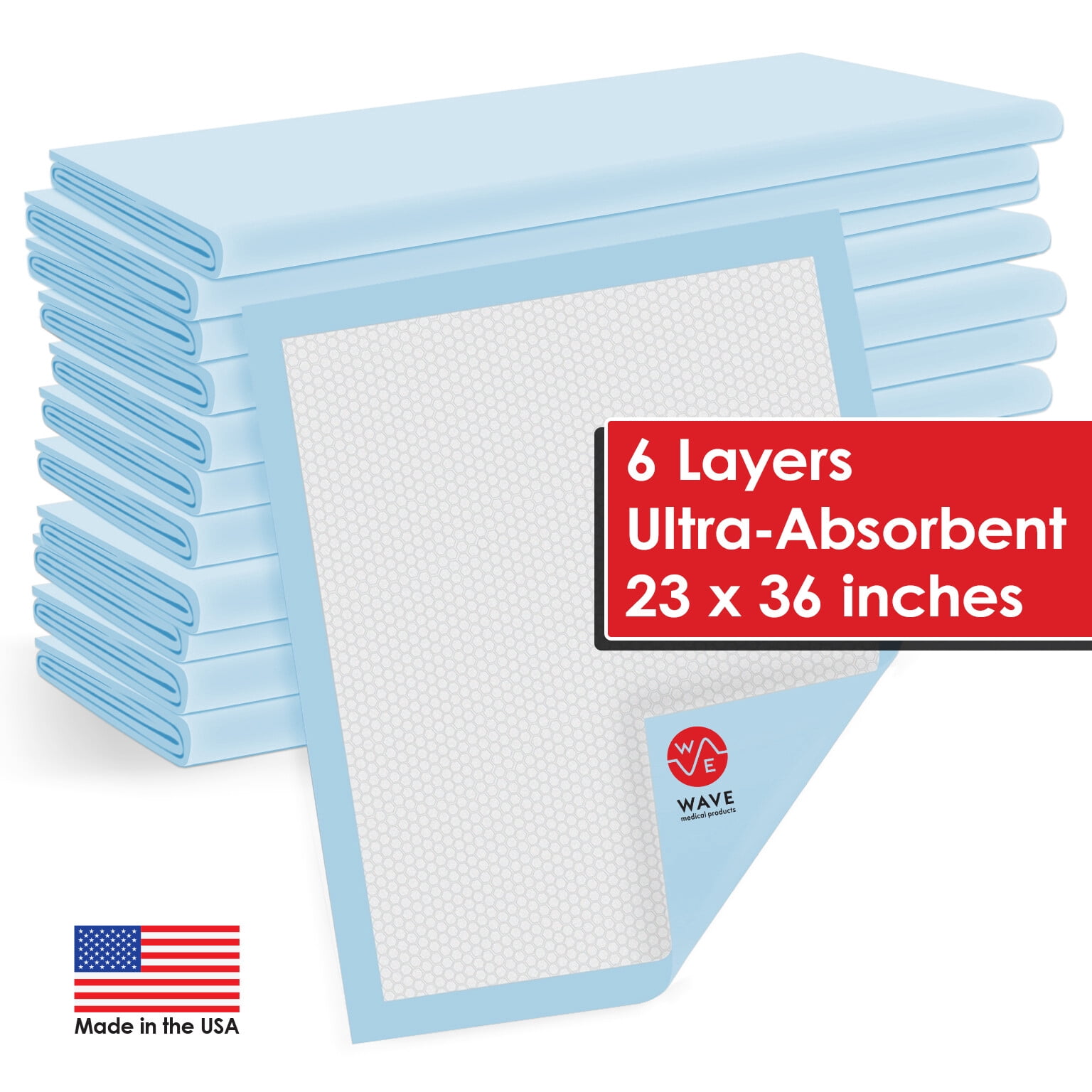 210 Adult Urinary Incontinence Disposable Bed Pee Underpads 23x36 Bed Pads Chux