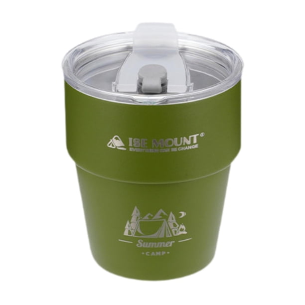 Taza de camping kusrkot Acero Inoxidable Irrompible Verde
