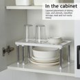 thumbnail image 4 of Kitchen Under Sink Rack Heavy-Resistance Cupboard Organizer Shelf Space Saving Expandable Cabinet Shelf Organizers Detachable Spice Shelf Reusable Countertop Rack for Kitchen Bathroom, 4 of 6