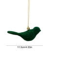 thumbnail image 3 of Leodye 1PCS Flocked Bird Shaped Christmas Hanging Ornaments, Delicate Lightweight Pendant for Xmas Tree Home Holiday Scene Decor -4.53IN, 3 of 6