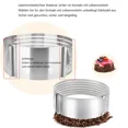 thumbnail image 4 of Non-Stick Stainless Steel Layer Cake Slicer Adjustable Cake Cutter, Easy To Use High Quality Straight-sided Mold For Demanding Baking Projects Dishwasher Safe Food Grade Material, 4 of 5