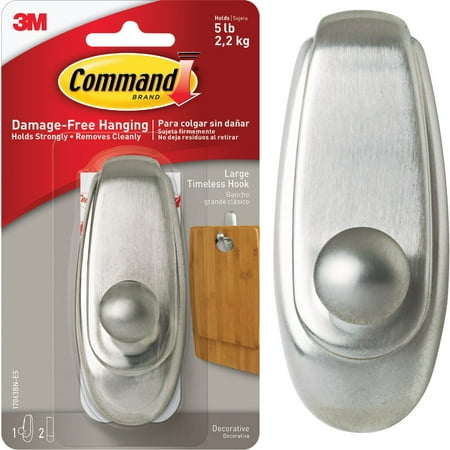 

3M Command Large Metallic Timeless Adhesive Hook