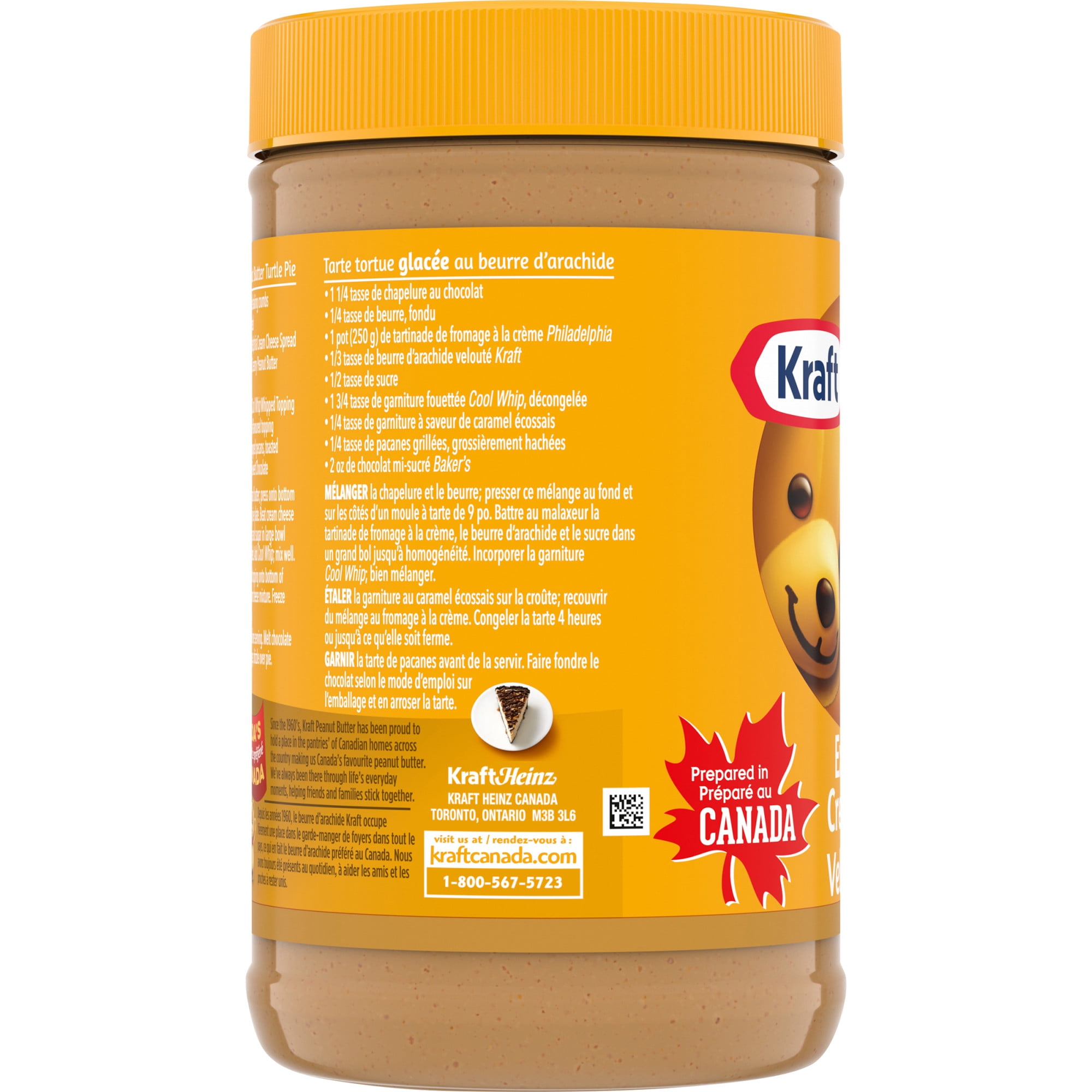 Beurre d’arachide velouté Kraft 1 kg