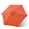 thumbnail image 4 of Bibana Replacement Canopy for 7.5ft Patio Umbrella, Market Umbrella Top with 6 Ribs, Outdoor Umbrella Cover (Orange), 4 of 6