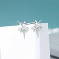 thumbnail image 5 of 925 Sterling Silver Dancer Earrings Stud for Women Teens Ballet Studs Earring Dancing Ballerina Earring Stud, 5 of 5