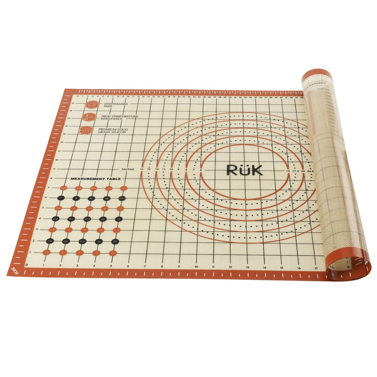 Pastry mats with sales measurements