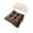 Brown, variant on Monebena Solid Square Seat Chair Pads Non Skid Soft Comfy Plush Dining Room Kitchen Office Chair Cushion with Ties 17" x 17" x 3"