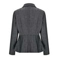 thumbnail image 5 of Fznquz Black Womens Summer Cardigan Formal Dressy Button Down Overcoat Long Sleeve Ruffle Hem Jacket, 5 of 5