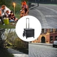 thumbnail image 5 of WZTO Foldable Rolling Cart Rolling Cart with Handle Portable Rolling Crate Shopping Trolley with Lid Black Foldable Utility Cart with Wheels ordinary, 5 of 9