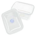 thumbnail image 1 of Contenedor de Caja de Comida de Plástico Transparente de Tamaño Mediano y Grande con Tapa Rectángulo 1400ml Sunnimix, 1 of 8