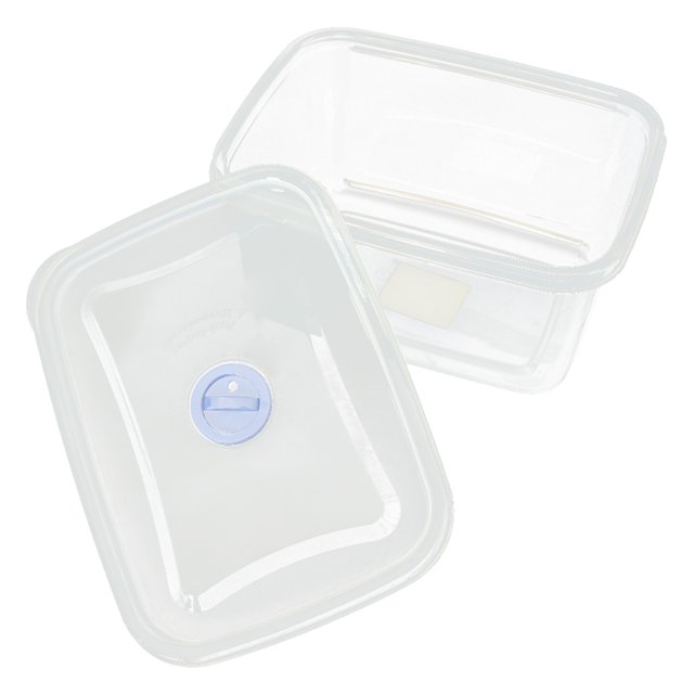 Contenedor de Caja de Comida de Plástico Transparente de Tamaño Mediano y Grande con Tapa Rectángulo 1400ml Sunnimix