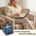 thumbnail image 3 of ZUXONGSY Deer Cross Print Bible Case for Women Quilted Bible Carrier Sturdy Christian Tote Bag with Handle Scripture Bag for ChuZU Essentials, 3 of 7