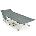 thumbnail image 2 of Spaco 28.5 Inch Extra Wide Sleeping Cot for Adults with Carry Bag-Gray, Compact Camping Cot Backpacking Ultralight Folding Lightweight Cot Easy Set Up Heavy Duty, 2 of 8