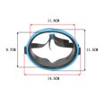 thumbnail image 3 of Máscara de buceo de lente única Gafas de buceo subacuático Máscara de snorkel impermeable Equipo de buceo con snorkel para natación, 3 of 3