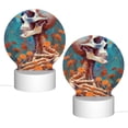 thumbnail image 2 of Sikiie Artistic Orange Carnation Skull Acrylic Night Light Gift Custom Acrylic Night Light LED Lights for Bedroom Home Office, 2 of 9