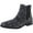 Dark Gray/Leopard, variant on Nine West Womens Agate Suede Slip On Chelsea Boots