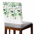 thumbnail image 2 of Lily Chair Covers Set of 8 Spring Flowers Chair Back Covers Stretch Removable Washable Slipcovers Protector for Dining Room Kitchen Party Decor, 2 of 5