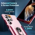 thumbnail image 6 of for Samsung Galaxy S23 Ultra Case for 23 Ultra,6.8 inch,with Kickstand,Dual Layer Military Grade Protection Hard Back Case,S23 Ultra Case Pink, 6 of 12
