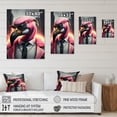 thumbnail image 4 of Designart Flamingo Gangster In NYC II Canvas Wall Art, 4 of 5