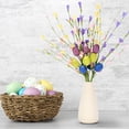 thumbnail image 5 of 3Pcs Easter Decorations Egg Picks Berry Stem Artificial Spring Floral Pick Decor for Home Vase Table Centerpieces, 5 of 9