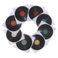 thumbnail image 4 of TAILTOSS 8 Pcs Record Player Discs Decor Assorted Color Simple Vinyl Record Decor for Friends, 4 of 7