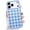 Blue Checkered, variant on Compatible with iPhone 17 Pro Max Case Cute Chic Checkered Phone Case for Women Girls Girly Aesthetic, Dual-Layer Protection Shockproof Cover for 17 Pro Max 6.9 Inch, Orange Checkered
