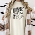 thumbnail image 2 of Thinking of You Voodoo Doll Shirt for Women and Teens Funny Witchy Halloween Tee Ivory Shirt Adult Small, 2 of 4
