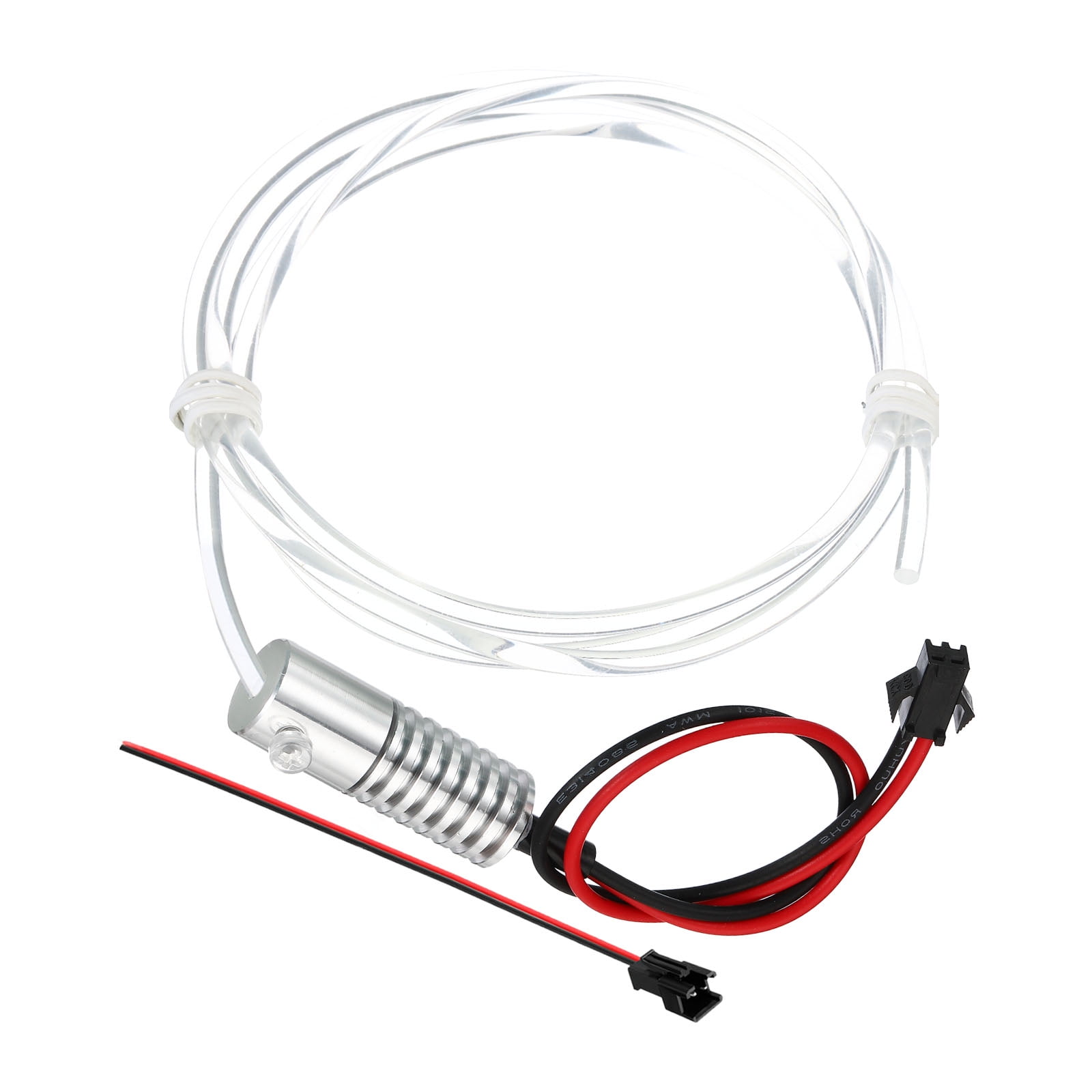 Uxcell 4mm 1m PMMA Side Glow Fiber Optic Cable Kit with LED Aluminum Illuminator 12V 1.5W Light