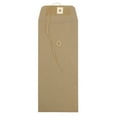 thumbnail image 2 of JAM Paper #10 Policy Envelopes, 4.1x9.5, 500/Box, Brown Kraft Recycled, Button & String, 2 of 2