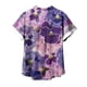 thumbnail image 4 of Fiudx Ofertas de La Semana Blusas de Manga Corta Estampadas con Flores y Plantas Cómodas Informales Regulares para Mujer a La Moda, 4 of 5