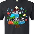 thumbnail image 4 of Inktastic Merry Christmas Patchwork Quilting Tree T-Shirt, 4 of 5