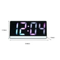 thumbnail image 3 of HOARBOEG Luminous Mirror Electronic Clock Digital Alarm Table Silent Desktop Decoration Student Electronic Alarm Clock, Large Screen Clearance Sale, 3 of 9