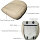 thumbnail image 5 of Juego de 2 fundas de asiento de coche de piel sintética de lujo para asientos delanteros, universales, compatibles con el 90% de los vehículos (sedán, SUV, camioneta, minivan) (beige), 5 of 5
