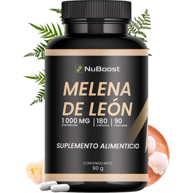 Capsulas de Hongo Melena de Leon Puro 180 Caps Nuboost