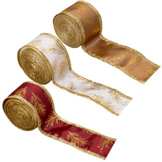 Light Brown Velvet Ribbon Roll - 3/8" Wide, 50 Yards Long For Gift Wrapping & Crafts