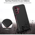 thumbnail image 2 of For Samsung A13 5G Case, Galaxy A13 Case Shockproof Dual Layer Heavy Duty Drop Protection Sports Tough Hybrid Bumper Rugged Rubber Cover Phone Case for Samsung Galaxy A13 5G 2021 Black Red, 2 of 7