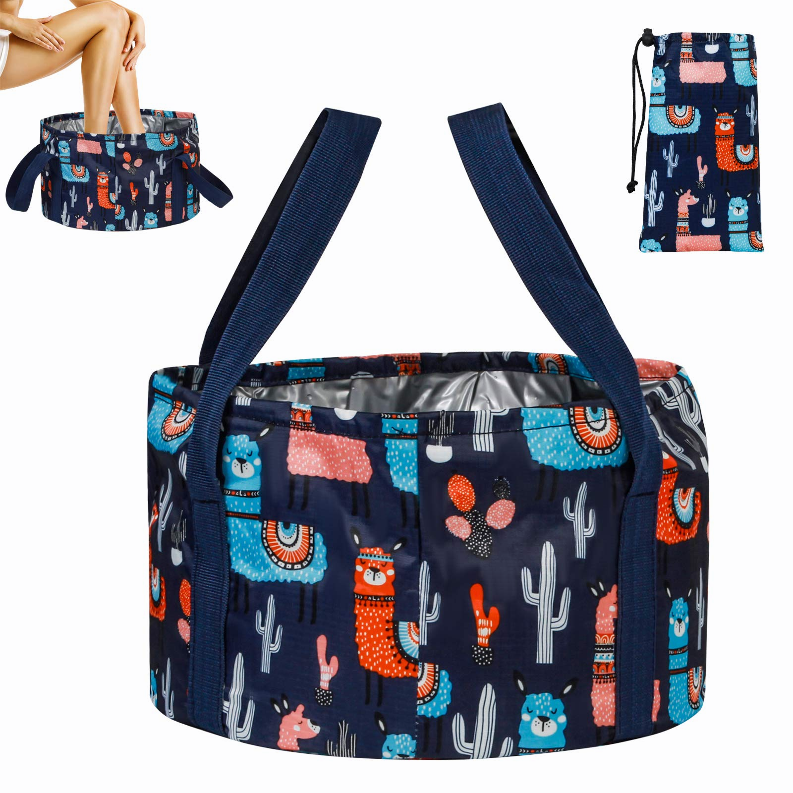 Hanmir Collapsible Foot Bath Basin Portable Foot Tub for Soaking Feet