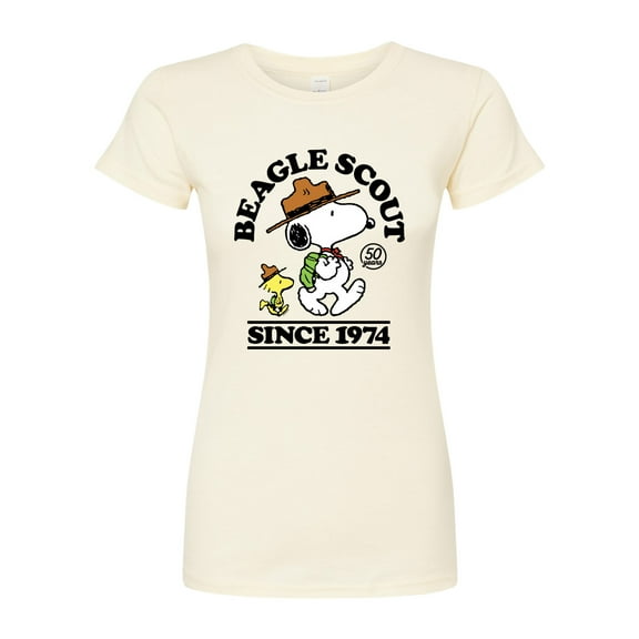 Peanuts - Beagle Scout Since 1974 - Juniors Fitted Graphic T-Shirt
