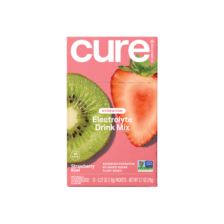 Cure Hydration Strawberry Kiwi Electrolyte Drink Mix, 10 Pack photo 1