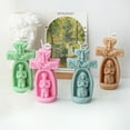 thumbnail image 3 of lanema Church Prayer Boy/Girl Candle Mold Silicone Molds Handmade Wax Ornaments Mould Epoxy Resin Molds for Home Decorations, 3 of 12