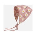 thumbnail image 2 of Floral Crochet Hair Bandanas Headscarf Knitted Hair Scarves Crochet Hair Kerchief Daisy Headband Headwrap, 2 of 7